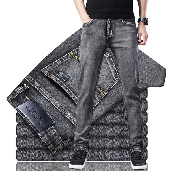 men's jeans 2021 autumn classic grey elastic stretch-fit thin business casual style, Blue
men's jeans 2021 autumn classic grey elastic stretch-fit thin business casual style, Blue