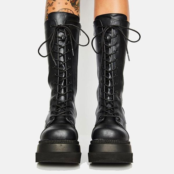 boots ladies platform black knight thick with designer med heel shoes wedges foootwear increasing booties1
boots ladies platform black knight thick with designer med heel shoes wedges foootwear increasing booties1