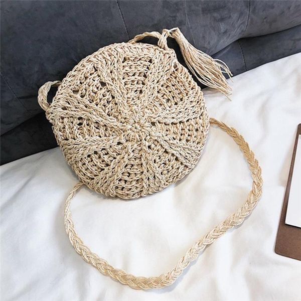 round soft paper rope shoulder bag tassel summer beach handmade crossbody bags women hollow straw bag circle rattan
round soft paper rope shoulder bag tassel summer beach handmade crossbody bags women hollow straw bag circle rattan