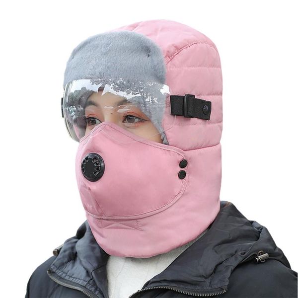 outdoor hats winter warm ushanka hat waterproof bomber windproof thermal fur trapper cap with face mask glasses for men women, Black;white
outdoor hats winter warm ushanka hat waterproof bomber windproof thermal fur trapper cap with face mask glasses for men women, Black;white