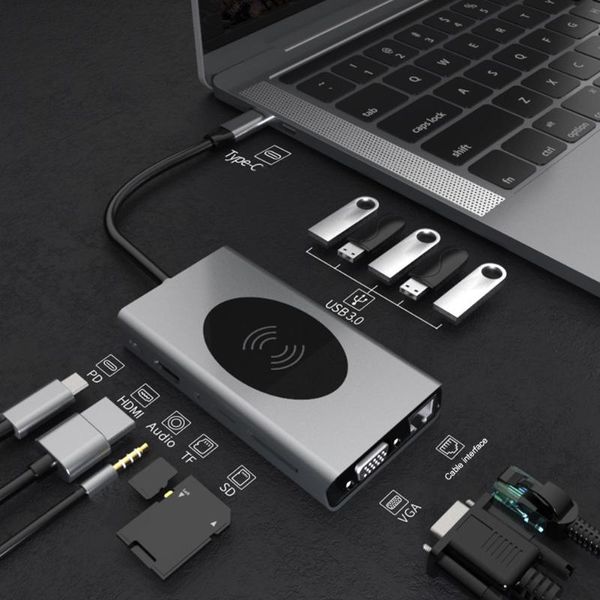 usb type c-концентратор usb 3.0 type-c адаптер hub для hdmi 4k thunderbolt 5 c с tf sd слот чтения pd для pro / air
usb type c-концентратор usb 3.0 type-c адаптер hub для hdmi 4k thunderbolt 5 c с tf sd слот чтения pd для pro / air
