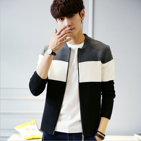 9ewj5 new coat style korean color matching men's coat 2020 cardigan sweater autumn youth sweater fashion oskeu, Blue
9ewj5 new coat style korean color matching men's coat 2020 cardigan sweater autumn youth sweater fashion oskeu, Blue