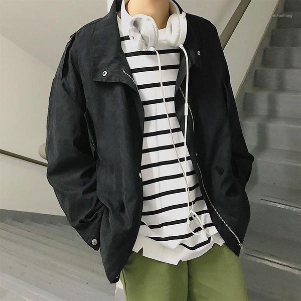 men's jackets 2021 spring men's jacket and coats slim solid color simple fashion harajuku leisure wild personality street trend1, Black;brown
men's jackets 2021 spring men's jacket and coats slim solid color simple fashion harajuku leisure wild personality street trend1, Black;brown