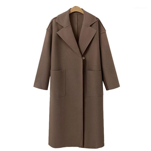 women's wool & blends women casual formal coat elegant long sleeve blazer mujer outerwear turn-down collar belt loose warm coats1, Black
women's wool & blends women casual formal coat elegant long sleeve blazer mujer outerwear turn-down collar belt loose warm coats1, Black
