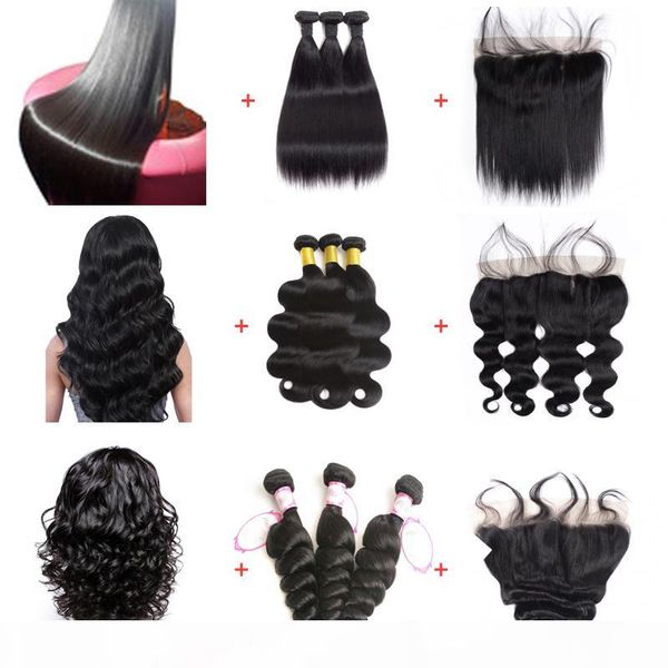 brazilian body wave lace frontal with baby hair three bundles with frontal lace closure body wave hair, Black;brown
brazilian body wave lace frontal with baby hair three bundles with frontal lace closure body wave hair, Black;brown