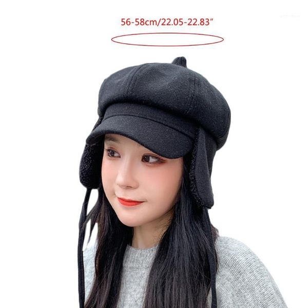 berets women winter octagonal beret cap with plush lining earflap chin strap visor hat j78e1, Blue;gray
berets women winter octagonal beret cap with plush lining earflap chin strap visor hat j78e1, Blue;gray