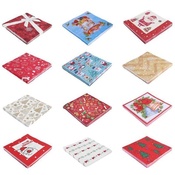 comfortable festival napkins cloth square christmas 20sheets/bag 33cm paper napkin pocket handkerchief for home xmas table decoration
comfortable festival napkins cloth square christmas 20sheets/bag 33cm paper napkin pocket handkerchief for home xmas table decoration