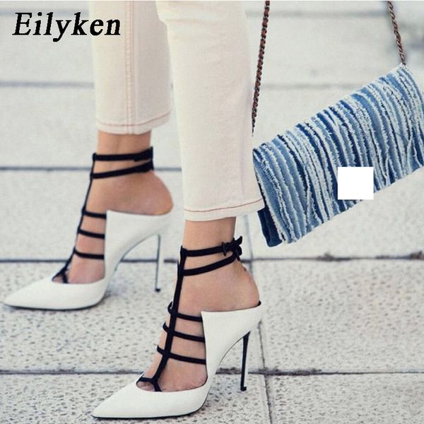 eilyken gladiator women pumps fashion buckle strap pointed toe high heels lady white wedding shoes thin heels sandal autumn t200525, Black
eilyken gladiator women pumps fashion buckle strap pointed toe high heels lady white wedding shoes thin heels sandal autumn t200525, Black