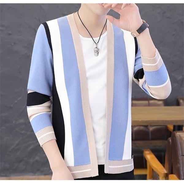 spring and autumn with new style fashion long sleeve round collar cardigan men's sweater coat 201022, White;black
spring and autumn with new style fashion long sleeve round collar cardigan men's sweater coat 201022, White;black