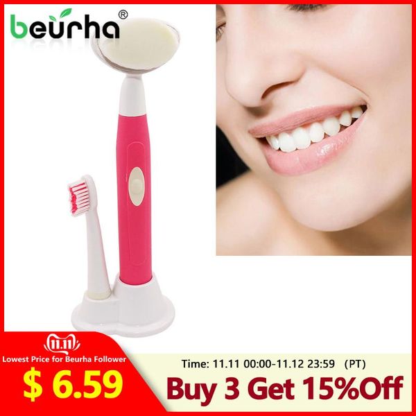 smart electric toothbrush 2 in 1 waterproof facial wash brush cleanser rechargeable sonic face oral cleansing vibrating device
smart electric toothbrush 2 in 1 waterproof facial wash brush cleanser rechargeable sonic face oral cleansing vibrating device