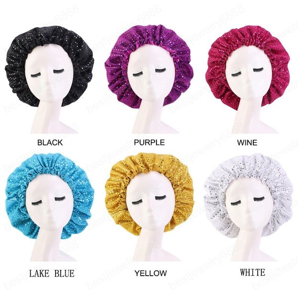 satin bonnet hair caps double layer knit sequin adjust sleep night cap head cover hat for curly springy hair styling accessories, Blue;gray
satin bonnet hair caps double layer knit sequin adjust sleep night cap head cover hat for curly springy hair styling accessories, Blue;gray