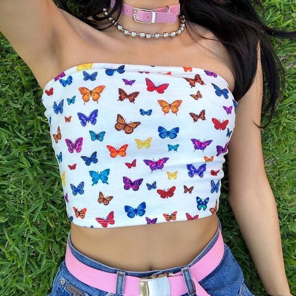 2021 dulzura women summer crop tanks cute streetwear sleeveless festival party clothes ladies butterfly print, White
2021 dulzura women summer crop tanks cute streetwear sleeveless festival party clothes ladies butterfly print, White