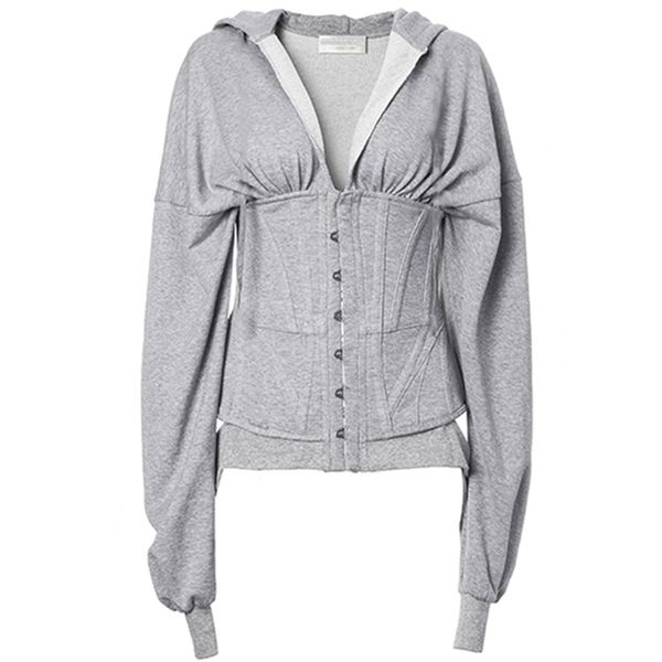 women corset hoodies lace up spring autumn high waist tunic hoodie sweatshirt tracksuit high street lj200808, Black
women corset hoodies lace up spring autumn high waist tunic hoodie sweatshirt tracksuit high street lj200808, Black