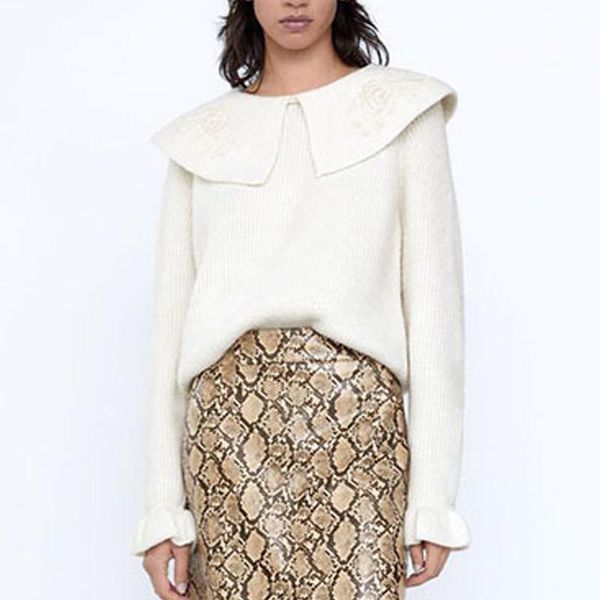 women's sweaters 2021 winter twisted pullover female knit long sleeve o neck crop sweater korean solid pull femme, White;black
women's sweaters 2021 winter twisted pullover female knit long sleeve o neck crop sweater korean solid pull femme, White;black