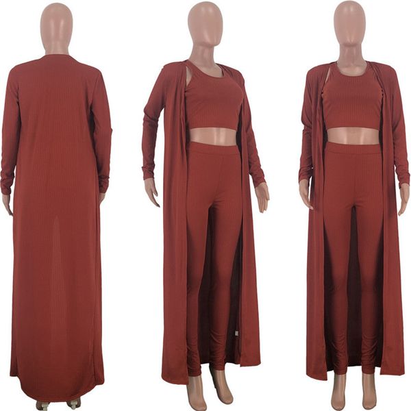 three pieces sets women long sleeve cardigan coat blazer cloak tank + pants outfit elegant strech 3 pieces outfits overalls sale f92909, White
three pieces sets women long sleeve cardigan coat blazer cloak tank + pants outfit elegant strech 3 pieces outfits overalls sale f92909, White
