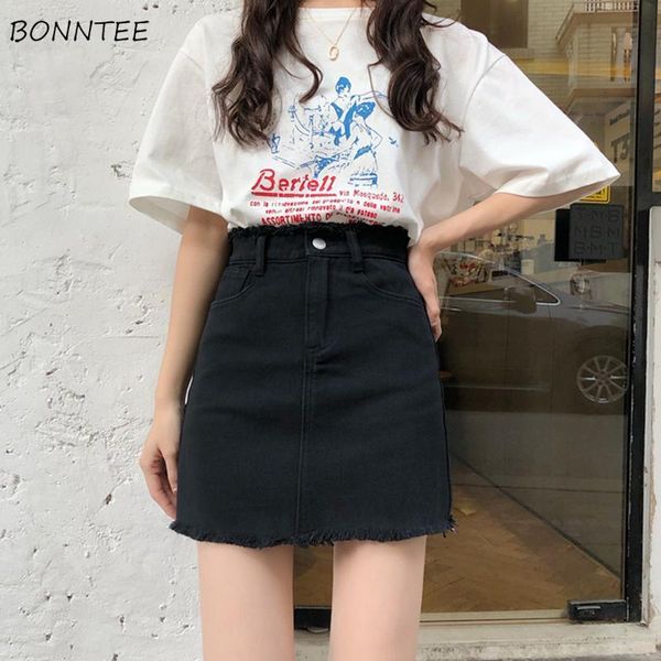 skirts mini women solid slim abdomen simple chic leisure all-match korean style fashion autumn elegant denim a-line, Black
skirts mini women solid slim abdomen simple chic leisure all-match korean style fashion autumn elegant denim a-line, Black