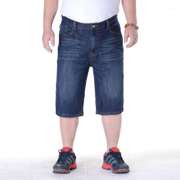 new arrival men's summer leisure high waist jeans shorts elastic cotton trousers super large male size36-40 41-501, Blue
new arrival men's summer leisure high waist jeans shorts elastic cotton trousers super large male size36-40 41-501, Blue