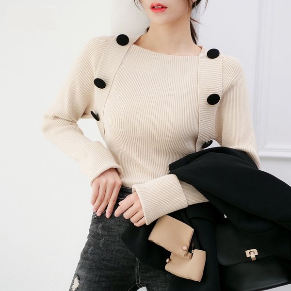 2020 women's new women's spring korean long sleeve sweater bottomed pullover pullover knitwearknitwear knitwear sweater for women, White;black
2020 women's new women's spring korean long sleeve sweater bottomed pullover pullover knitwearknitwear knitwear sweater for women, White;black