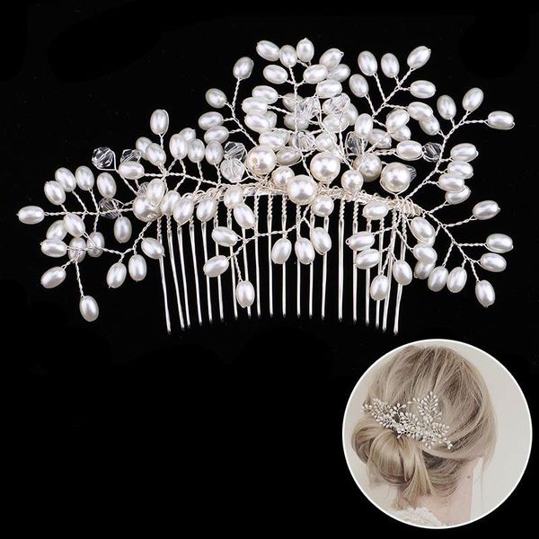 handmade crystal pearl hair comb wedding hair accessories floral bridal tiara and crowns headdress jewelry for women vl, Golden;silver
handmade crystal pearl hair comb wedding hair accessories floral bridal tiara and crowns headdress jewelry for women vl, Golden;silver