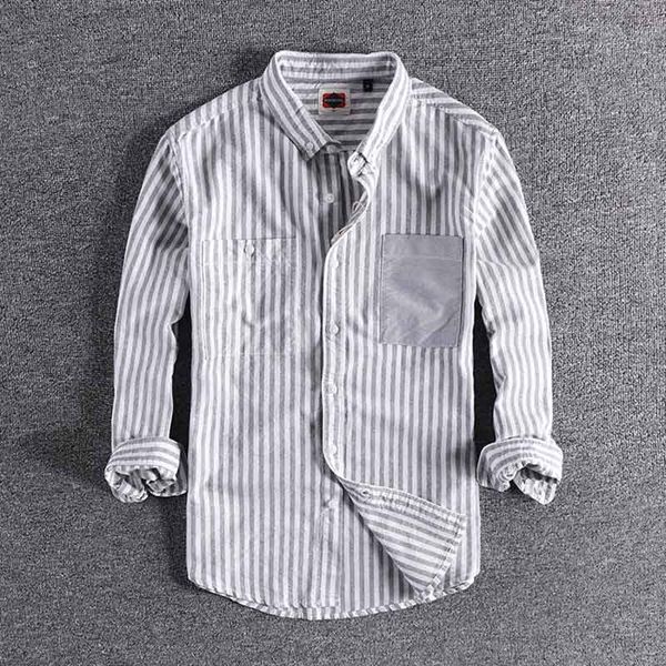 2020 new arrival fresh and trendy japanese vintage vertical stripe youth shirt with 3 / 4 sleeves and casual men's shirt 0224, White;black
2020 new arrival fresh and trendy japanese vintage vertical stripe youth shirt with 3 / 4 sleeves and casual men's shirt 0224, White;black