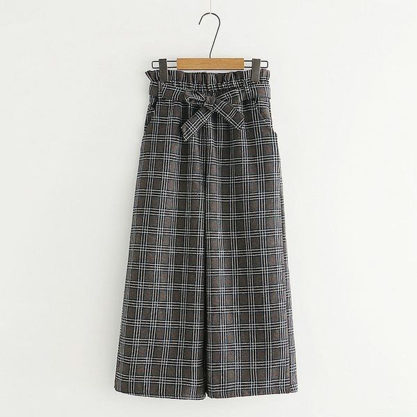 women's early autumn new loose high waist plaid bud lace loose wide leg pants for children1, Black;white
women's early autumn new loose high waist plaid bud lace loose wide leg pants for children1, Black;white