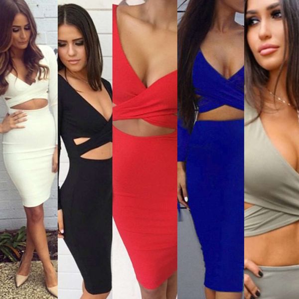 5918 women's new long sve nightclub drs 10 colors 4, Black;gray
5918 women's new long sve nightclub drs 10 colors 4, Black;gray