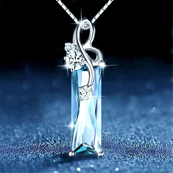 aquamarine gemstones diamond pendant necklaces women white gold silver color choker chain argent jewelry bague bijoux crysal q1113
aquamarine gemstones diamond pendant necklaces women white gold silver color choker chain argent jewelry bague bijoux crysal q1113