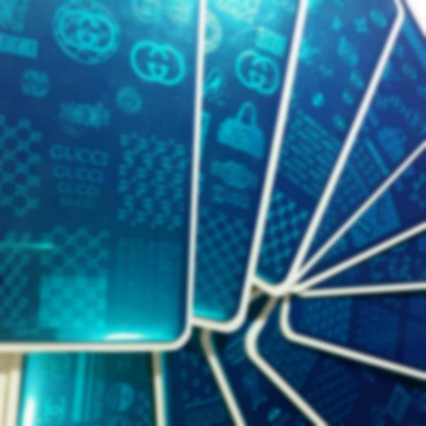 11pcs brand logo luxury design nail art stamping plate stamp xl full french image stencil transfer polish print template with plastic sheet, White
11pcs brand logo luxury design nail art stamping plate stamp xl full french image stencil transfer polish print template with plastic sheet, White