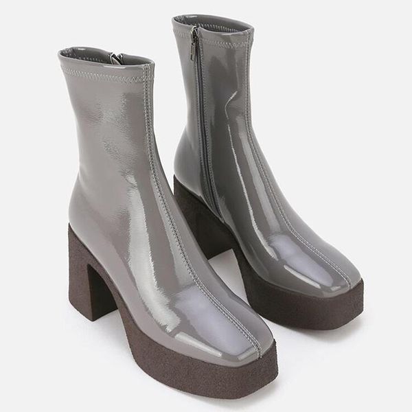 new brand autumn winter women boots high heels platform shoes woman gray dress party casual shoes ankle boots big size 34-40, Black
new brand autumn winter women boots high heels platform shoes woman gray dress party casual shoes ankle boots big size 34-40, Black