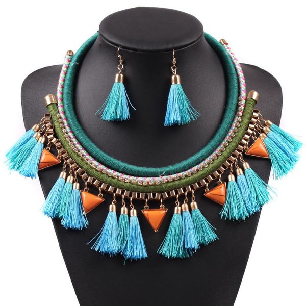 chokers 2021 women necklace fashion yarn tassel pendant chunky choker rope chain set elegant statement jewelry, Golden;silver
chokers 2021 women necklace fashion yarn tassel pendant chunky choker rope chain set elegant statement jewelry, Golden;silver