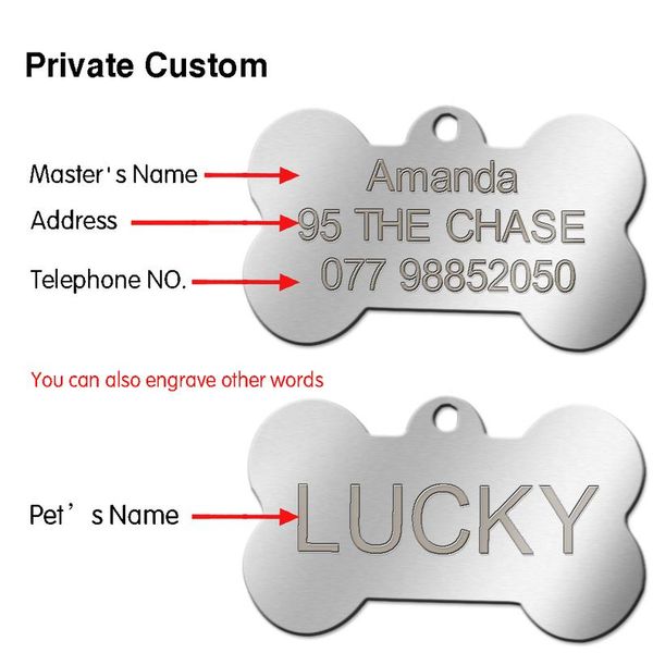 stainless steel customized dog id tags engraved personalized cat pet tags round bone shape stainle wmttsu
stainless steel customized dog id tags engraved personalized cat pet tags round bone shape stainle wmttsu