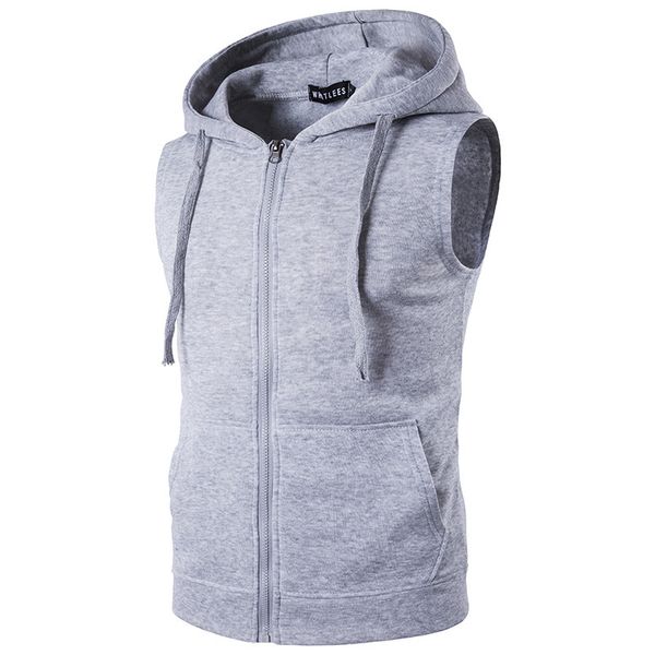new hooded zipper pocket sleeveless sweater vest jacket cardigan men's wear, Black;white
new hooded zipper pocket sleeveless sweater vest jacket cardigan men's wear, Black;white