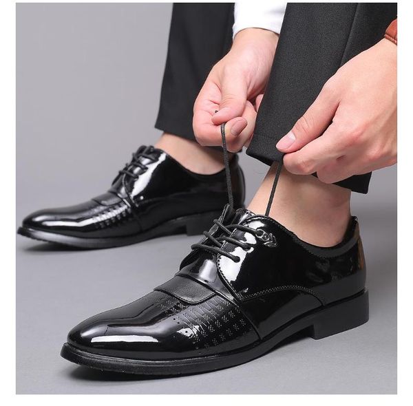 38~48 large men patent leather pointed toe dress shoes italian mens lace up derby shoes classic formal wedding suit black
38~48 large men patent leather pointed toe dress shoes italian mens lace up derby shoes classic formal wedding suit black