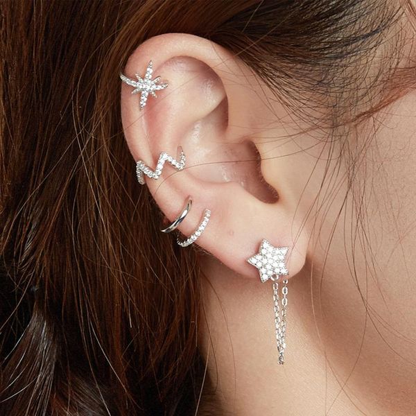 hoop & huggie bamoer 1pc 925 sterling silver letter ear clipr earrings for women gold colors circle wedding jewelry sce994, Golden;silver
hoop & huggie bamoer 1pc 925 sterling silver letter ear clipr earrings for women gold colors circle wedding jewelry sce994, Golden;silver