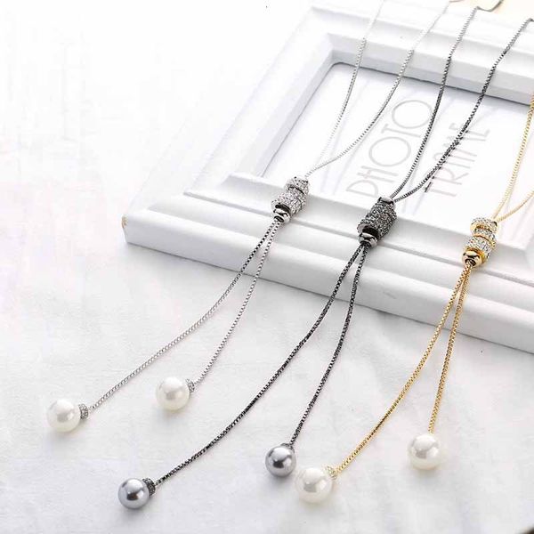 creative personality retractable long sweater chain women's new fashion necklaces for autumn winter seasons in japan and south, Silver
creative personality retractable long sweater chain women's new fashion necklaces for autumn winter seasons in japan and south, Silver