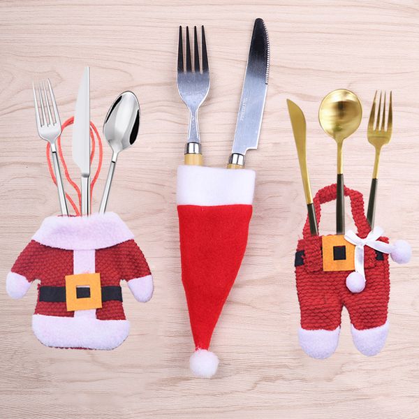 decorative knife fork set hat clothes storage tool christmas tableware cover festival table decor
decorative knife fork set hat clothes storage tool christmas tableware cover festival table decor
