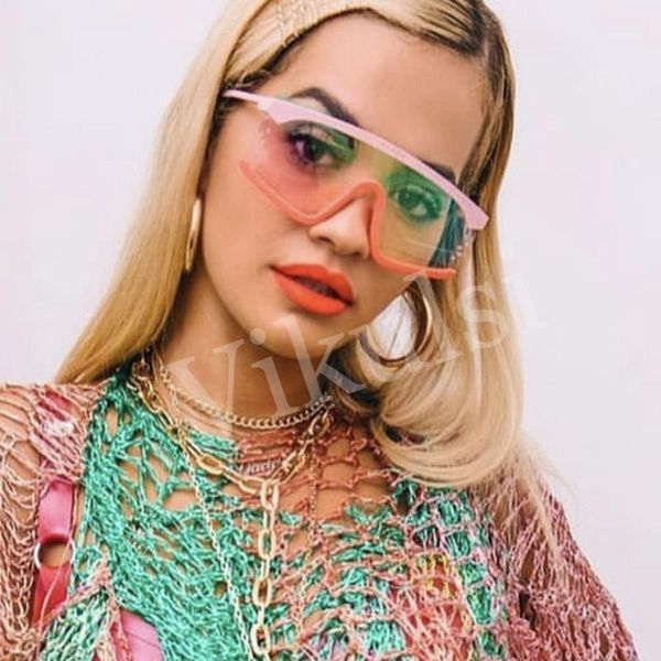 trend 2020 new ladies square sunglasses women men mask shades flat sun glasses for female pink red oculos uv4001, White;black
trend 2020 new ladies square sunglasses women men mask shades flat sun glasses for female pink red oculos uv4001, White;black