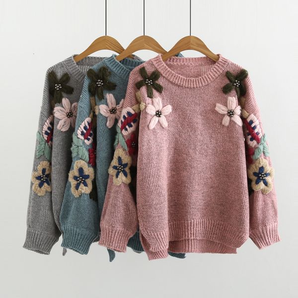 autumn 2021 elegant flower embroidered woman's knitted drop vintage sweater mujer jumper pull femme 9qvm, White;black
autumn 2021 elegant flower embroidered woman's knitted drop vintage sweater mujer jumper pull femme 9qvm, White;black