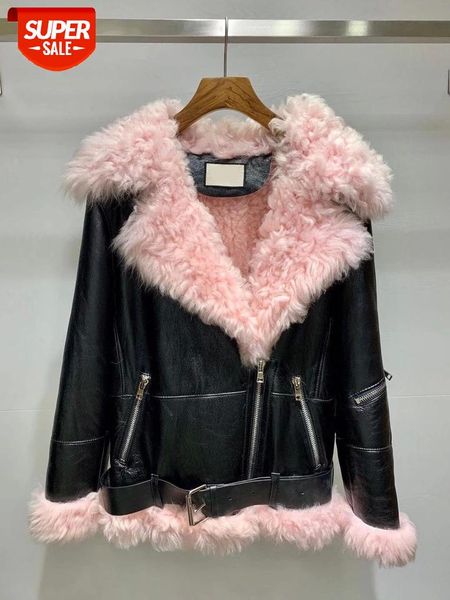 real fur lady leather jacket women shearling leather coat high end quality women fur double faced jacket thicken warn coat #cl9v, Black;brown
real fur lady leather jacket women shearling leather coat high end quality women fur double faced jacket thicken warn coat #cl9v, Black;brown