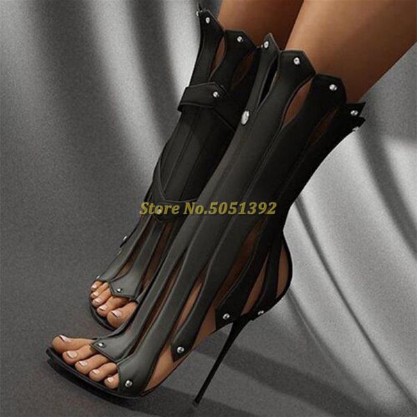 boots black stripper heels open toe stiletto heel shoes for night club hollow cut out leather gladiator women dress
boots black stripper heels open toe stiletto heel shoes for night club hollow cut out leather gladiator women dress