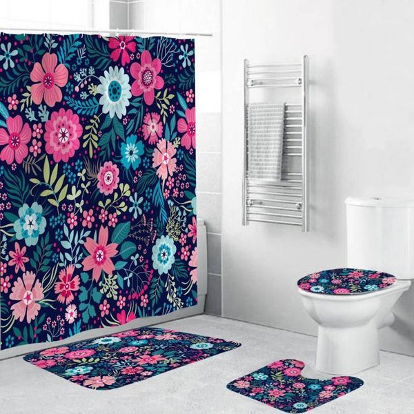dafield shower curtain sets with non-slip rug toilet lid cover bath mat floral shower curtain with hooks waterproof bath1
dafield shower curtain sets with non-slip rug toilet lid cover bath mat floral shower curtain with hooks waterproof bath1
