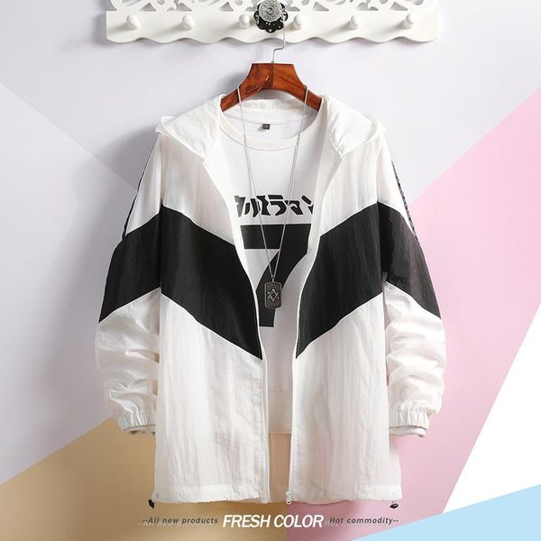 men's jackets sunscreen 2021 summer wear even hat split joint male jacket clothes loose coat color white windbreaker free, Black;brown
men's jackets sunscreen 2021 summer wear even hat split joint male jacket clothes loose coat color white windbreaker free, Black;brown