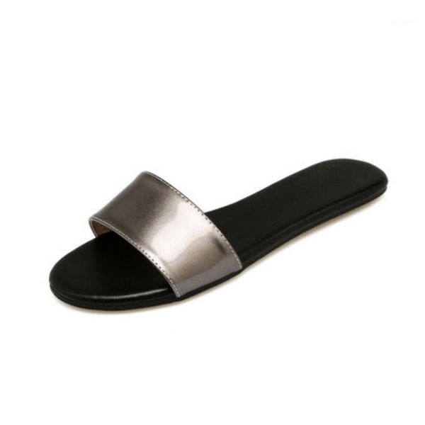women silver bling slippers sewing flat slides summer season shoes big size 47-33 gun black simple footwear light shoes open air1
women silver bling slippers sewing flat slides summer season shoes big size 47-33 gun black simple footwear light shoes open air1