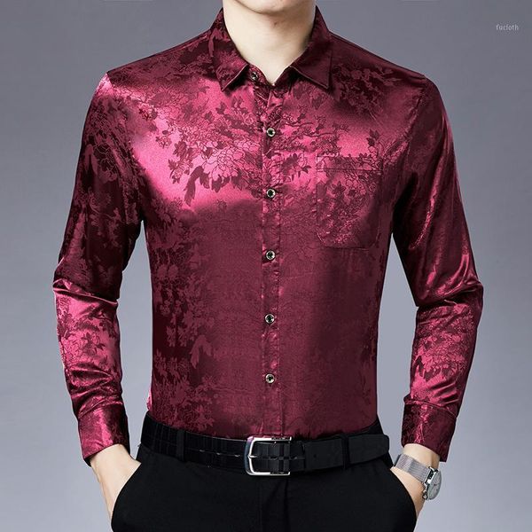 male silk clothes new spring floral shirts male long sleeve floral soft silk dress shirt1, White;black
male silk clothes new spring floral shirts male long sleeve floral soft silk dress shirt1, White;black