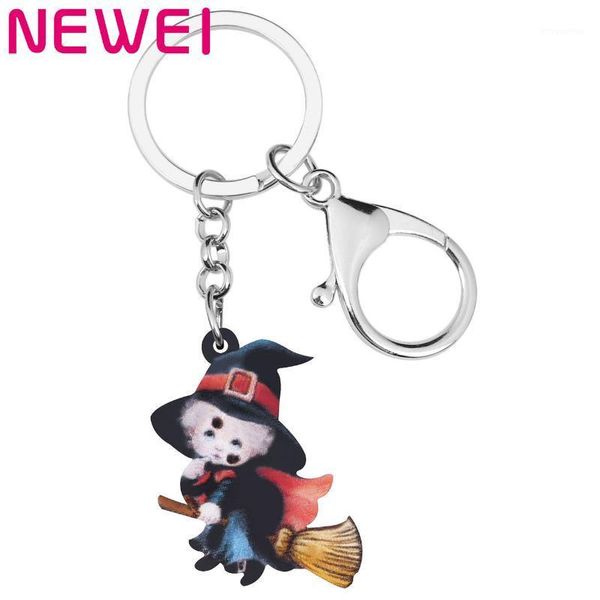 newei acrylic halloween magic witch keychains print big broom lovely key chain jewelry for women kids girls novelty gift trinket1, Silver
newei acrylic halloween magic witch keychains print big broom lovely key chain jewelry for women kids girls novelty gift trinket1, Silver