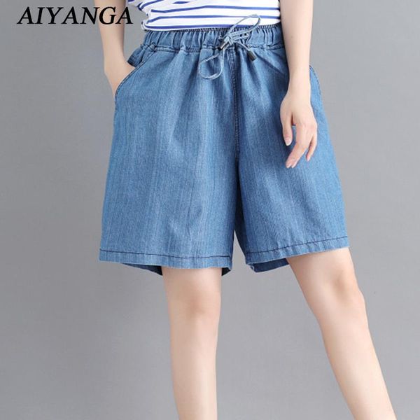 new cotton jeans 2020 summer big size denim shorts women elastic waist casual wide leg knee length jeans female solid color, Blue
new cotton jeans 2020 summer big size denim shorts women elastic waist casual wide leg knee length jeans female solid color, Blue
