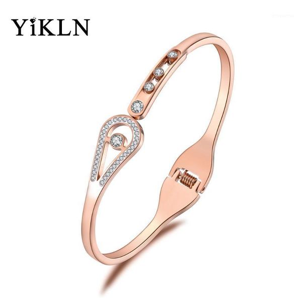 yikln trendy cubic zirconia stainless steel jewelry for women rhinestone chain & link bracelets bangles yb190051, Black
yikln trendy cubic zirconia stainless steel jewelry for women rhinestone chain & link bracelets bangles yb190051, Black