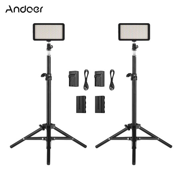flash heads andoer dslr camera led video light kit include 2pcs dimmable stand battery & chargers for ildc
flash heads andoer dslr camera led video light kit include 2pcs dimmable stand battery & chargers for ildc