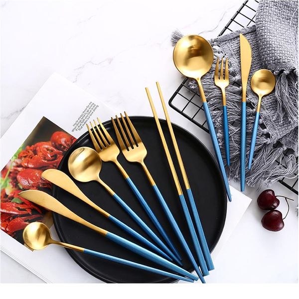 blue gold steak knife fork coffee spoon teaspoon food tableware set noble western wedding party home upscale gold cut jllzvf
blue gold steak knife fork coffee spoon teaspoon food tableware set noble western wedding party home upscale gold cut jllzvf