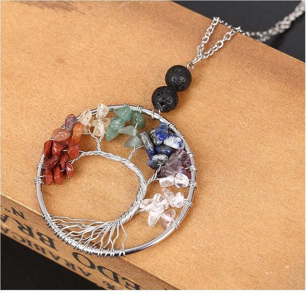tree of life necklace & pendant crystal natural gem stone lava rock metal long chain tassel necklace wire wrapped women qylumy, Black
tree of life necklace & pendant crystal natural gem stone lava rock metal long chain tassel necklace wire wrapped women qylumy, Black